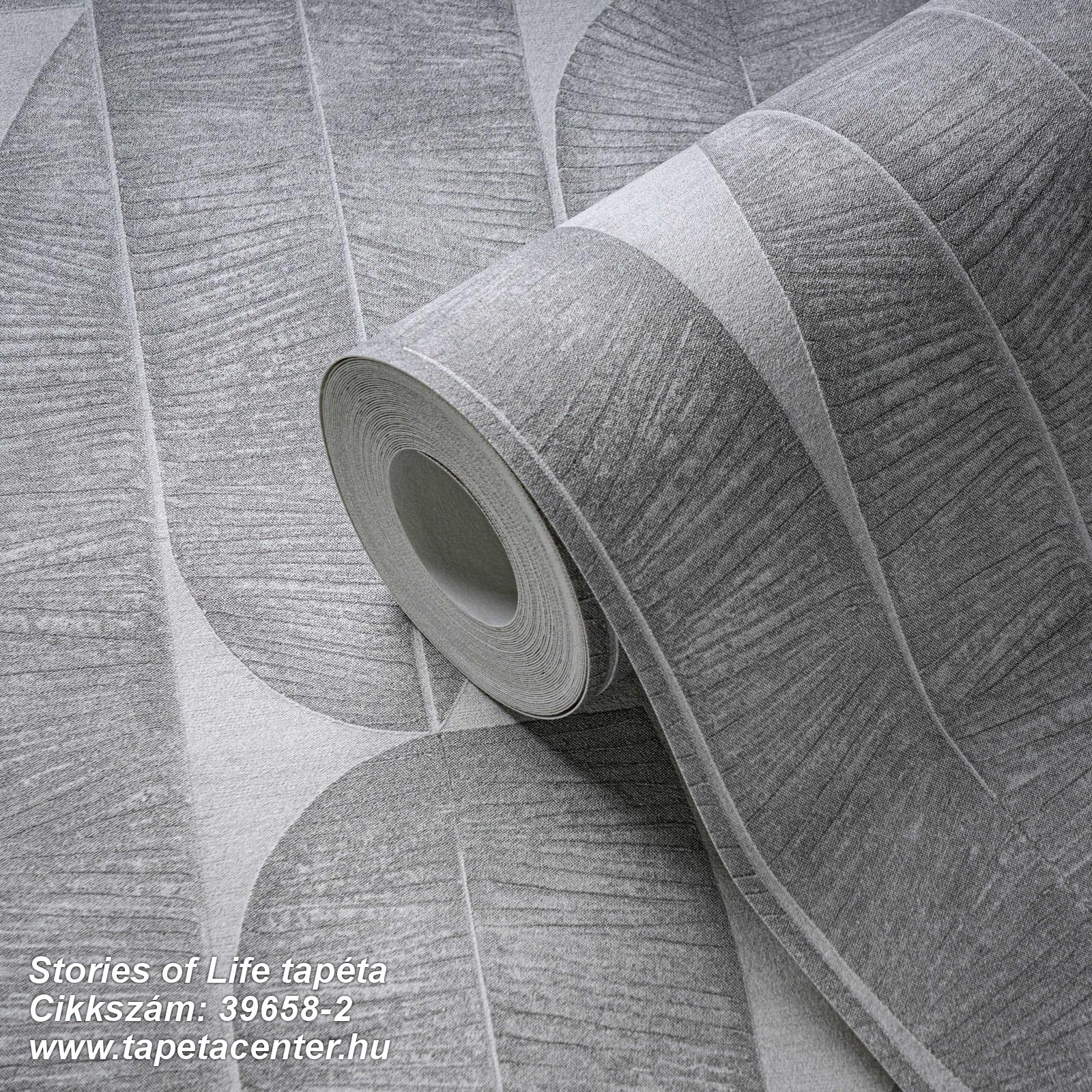 Geometriai mintás,természeti mintás,textil hatású,szürke,lemosható,vlies tapéta 